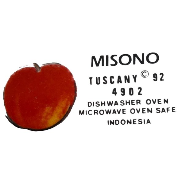 Sango Tuscany Oval Candle Holder Misono Apples Pears Plums Design. High quality. - Picture 3 of 3